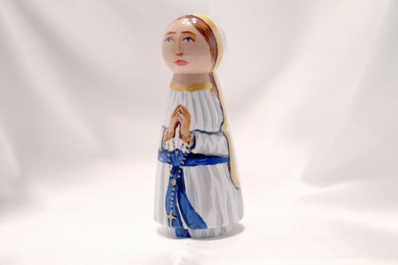 Catholic Saint Doll - Our Lady of Lourdes  -  made to order