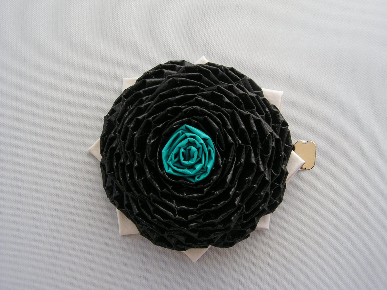 Punk rose duct tape hair clip