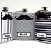 Mustache Flasks for Groomsmen Best Man Set of 5 Black and White  Hip Flasks 6oz or 8oz Wedding Favors