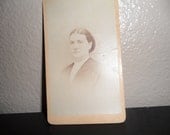 Wonderful Antique cabinet photo of middle aged woman Springfield, Mass.