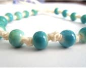 Ocean Blue Hand knotted bracelet