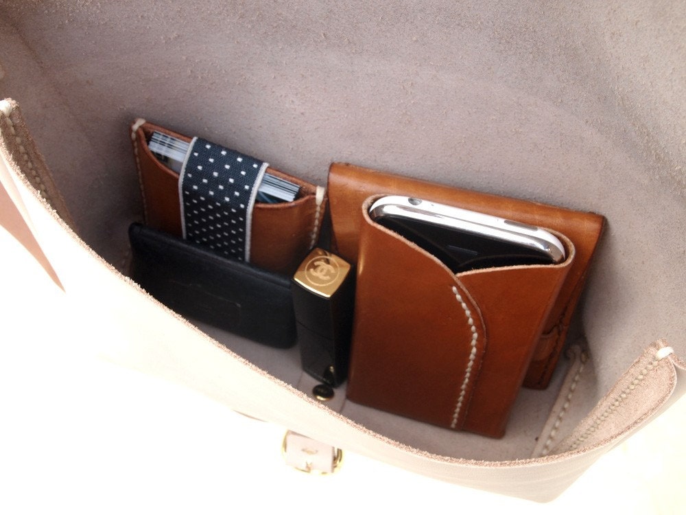 Leather Handbag - Hand Stitched