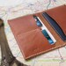 Personalized Passport Case & Luggage Tag in Set - Leather - Hand Stitched