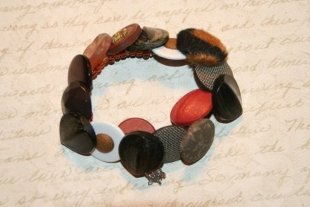 Clay Bed Button Bracelet