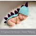 Baby Dinosaur Hat with Tail-Custom Colors