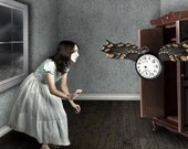 5x7 Inch The Curious Encounter With Time  Fine Art Print