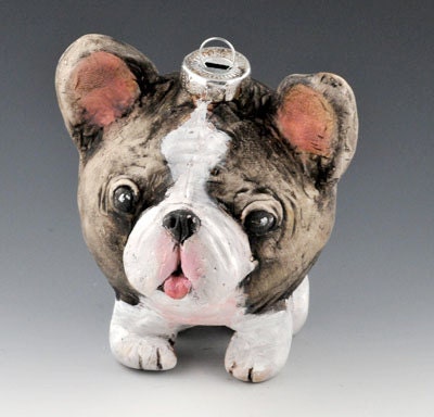 vintage style Boston Terrier ornie