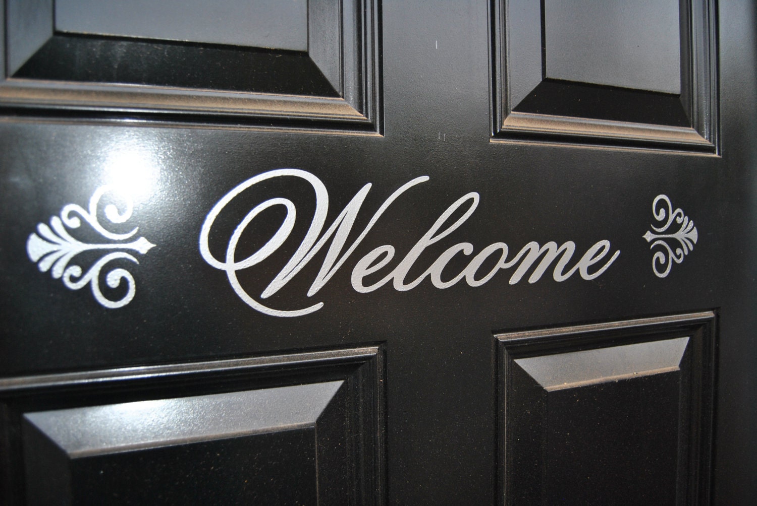 Vinyl Welcome Decal for Front Door / Back Door