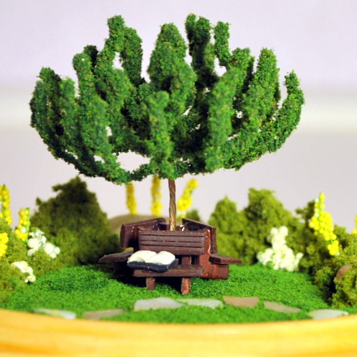 The Unfinished Story - Miniature Garden, 4 inch Desktop Terrarium, Fairy Garden