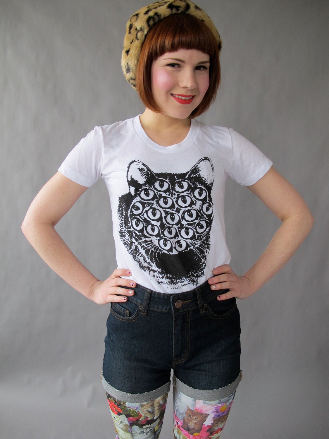 Mutant Kitty Tee. Extra Large XL