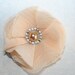 Chiffon Fabric Flowers Chiffon and Tulle Set of 4 Neutral Shades Peach and Beige Headband Flowers Shabby Chic Flowers