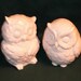 Hootie - Ceramic Owl Figurines Wedding Cake Topper - Classic White