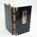 blackbird journal -unique handmade wood book wedding guest book with black feather gothic victorian halloween - ready to ship