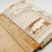 handmade wood journal - wedding guest book - vintage map - large Ambrosia Maple