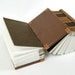Dos-à-dos - double journal  rustic wood book - birch bark - woodland brown - unique gift - made to order