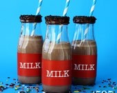 INSTANT DOWNLOAD Printable Milk Bottle Wrappers by 505 Design Paperie Il_170x135