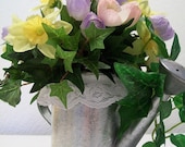 Spring Watering Can Floral Arrangement - Daffodils and Tulips