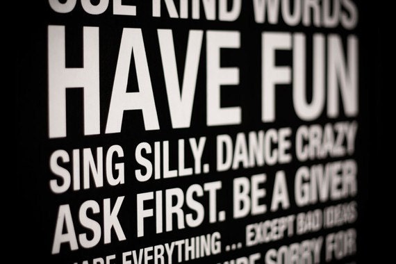 CUSTOM Subway Art Print // Black and White // 20x30