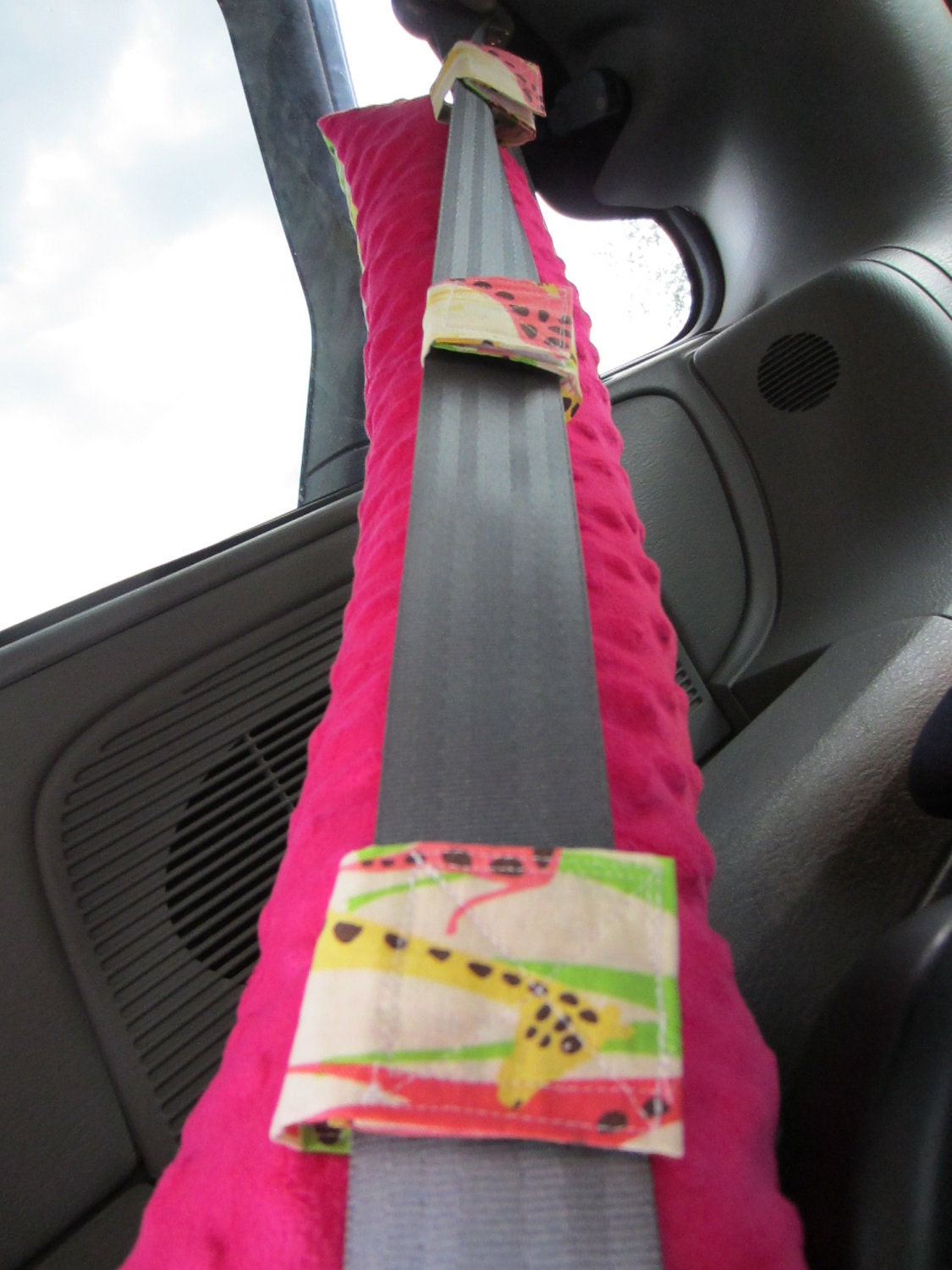 Seat Belt Pillow with pocket - DESIGN YOUR OWN - Made To Order