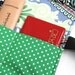 Make up case / Makeup roll in Blue and Green, Makeup bag organizer, five pockets