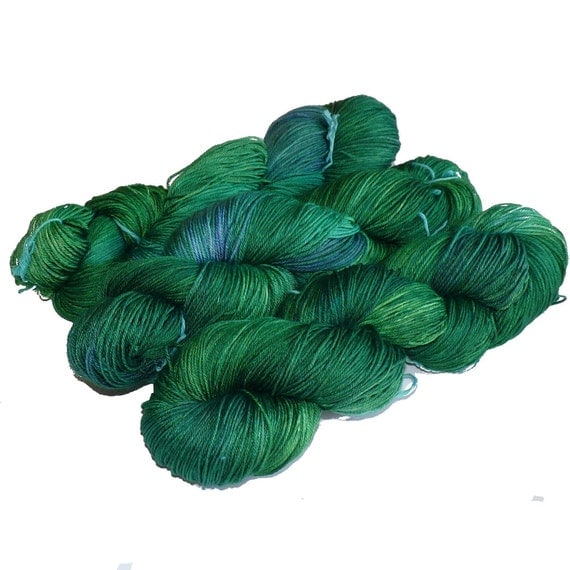 Superwash Merino & Silk Sock Yarn Spring in Your Step