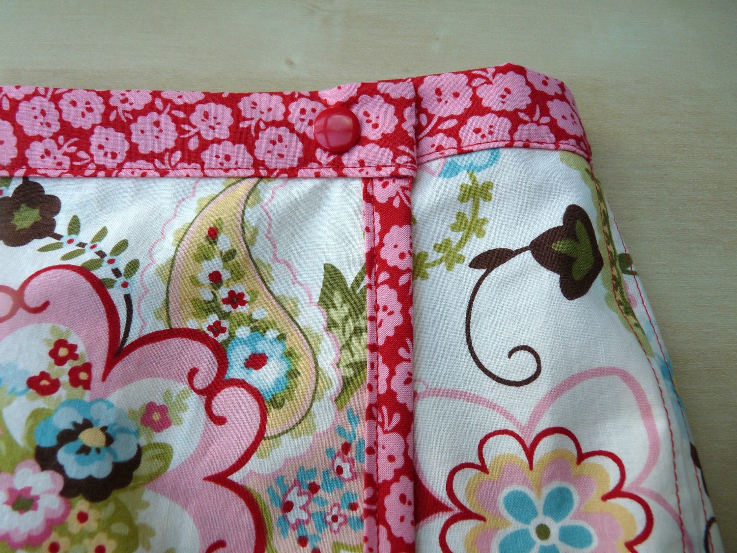 Floral Print Wraparound Girls Skirt