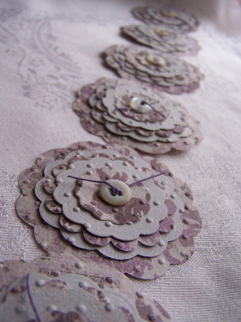 Flower embellishments - Vintage inspired handmade POSIES