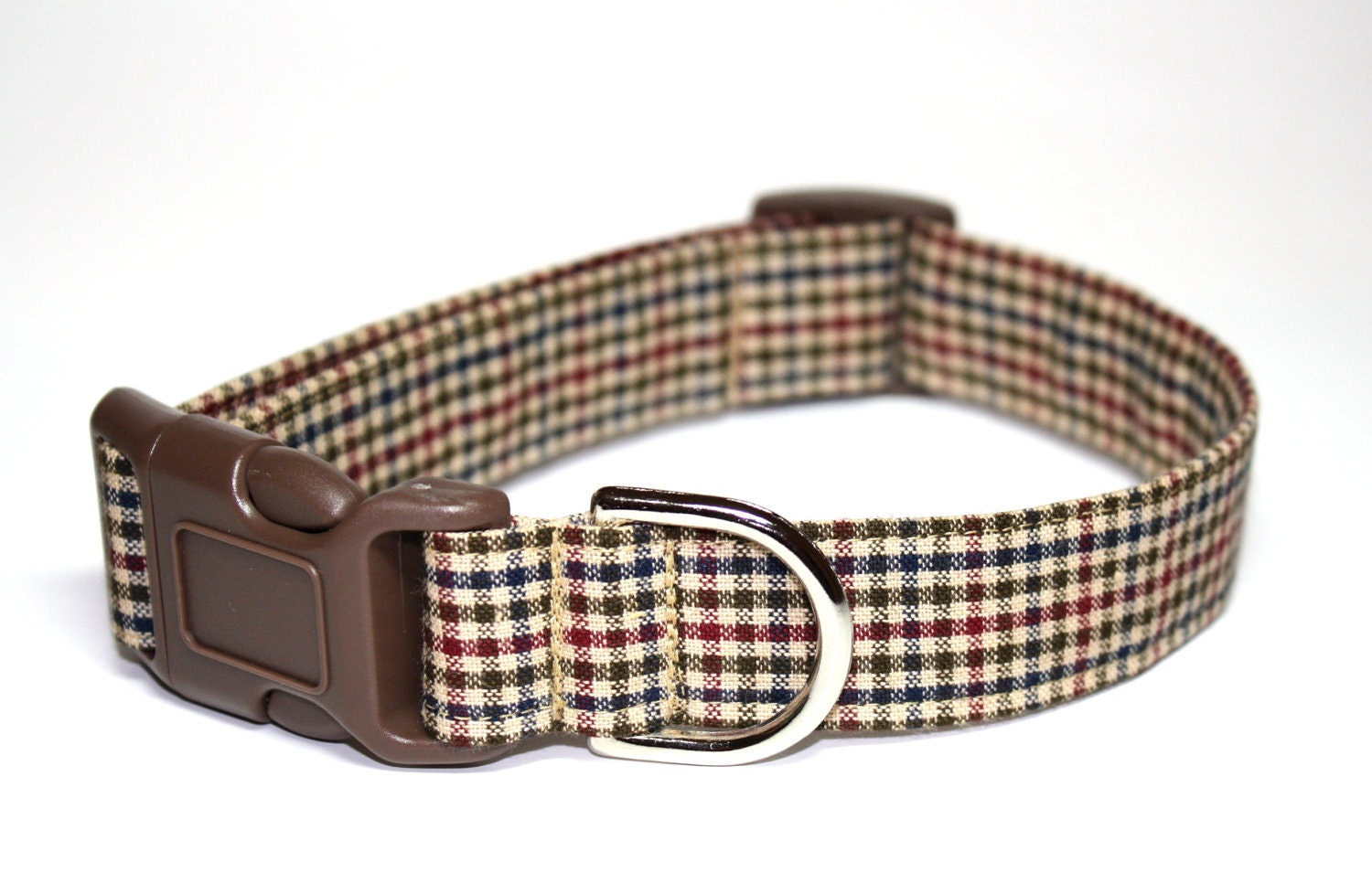 Dog Collar - The Derbyshire - Plaid Dog Collar