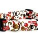 Dog Collar - Olive Berry - Creamy White, Olive, Red and Black