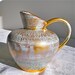 Stangl, Pottery, Vase, Gold, Aqua, Vintage, Home Decor, 1950's, 1960's