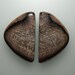 Petrified Hells Canyon Sequoia Herringbone Wood Hand Cut Matching Pair Cabochons from Oregon, free shipping