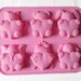 6-Animals With Heart Flexible Silicone Mold/Mould For Handmade Soap Candle Candy Chocolate Jewelry Jelly Cake Fimo Resin Crafts