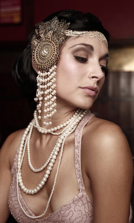 The Cotton Club - 1920's flapper headpiece The Great Gatsby
