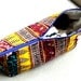 OOAK Patchwork Boho cosmetic make up bag - Genuine Wax Batik 100 per cent cotton