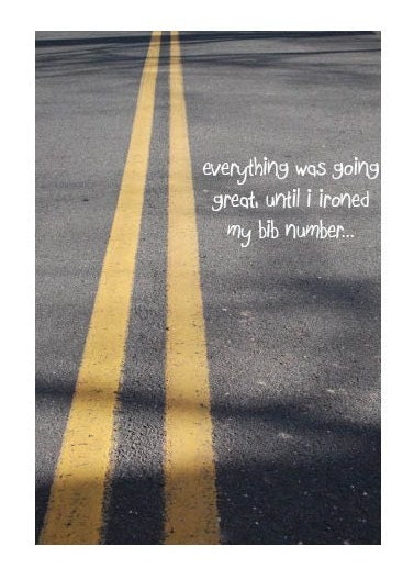 Cards for Runners, Bibs Melt