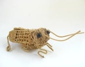 1970s Vintage Wicker Cricket