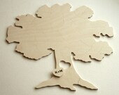 80 piece Modern Guest Book Wedding Puzzle HEART TREE - custom wood accent for spring wedding