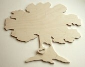90 piece Wedding Guest Book Puzzle HEART TREE - custom made with your initials in the heart