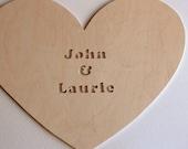 60 piece HEART Guest Book Puzzle for Wedding (a guest book alternative)