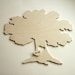 60 piece Guestbook HEART TREE Wood Wedding Puzzle - your initials in the heart on tree trunk