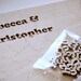 30 piece Wedding Guest Book Alternative WOOD Jigsaw Puzzle - custom made with names or date