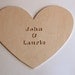 30 piece Rustic Wood Guest Book Wedding Puzzle HEART