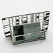 Stained Glass Business Card Holder Black White Clear Art Glass Modern Contemporary Office Fathers Day Handmade OOAK Unisex