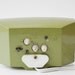 Green Metamec electric bedside alarm clock Model 905