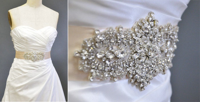 Luxury Couture Small Center Crystal Applique