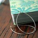 Large Teardrop Argentium Silver Hoop Earrings
