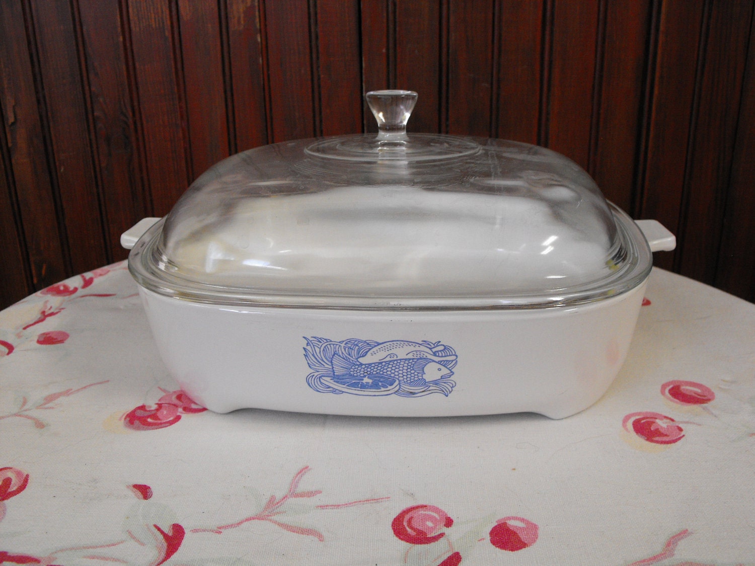 Vintage Corningware Microwave Browning Dish with by peacenluv72