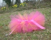 Orange and Fushia First Birthday Tutu