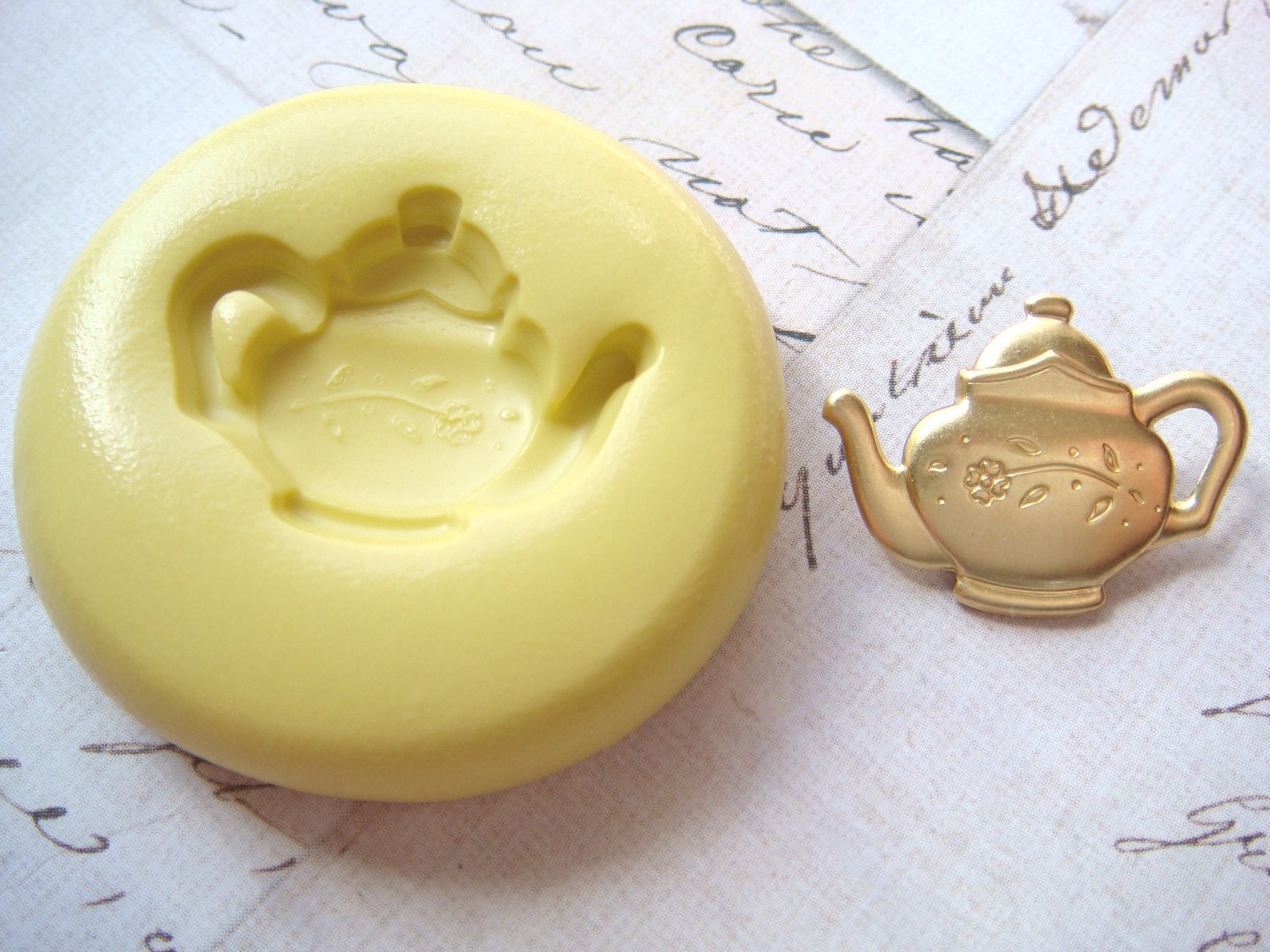 TEAPOT Flexible Silicone Mold Push Mold Jewelry Mold by Molds