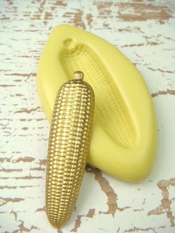 Ear of Corn Flexible Silicone Mold Push Mold Polymer by Molds